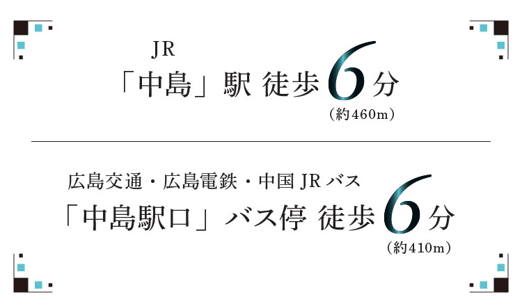 JR中島駅徒歩6分 中島駅口バス停徒歩6分 生活利便施設が充実！スパーク中島店徒歩4分。